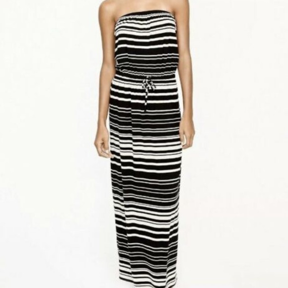 J. Crew Dresses & Skirts - SOLD J. Crew Amie Striped Strapless Maxi Dress XS